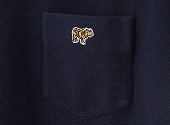 Scye（サイ）別注 40/1 鹿の子ポケットTシャツ 刺繍