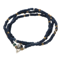 Indigo Beads Necklace&Bracelet