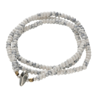 Howlite Beads Necklace & Bracelet