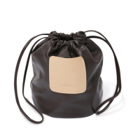 Soft Leather Drawstring Bag (2020AW)