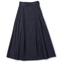 ySP 2BUY{10%OFFN[|ΏہzWashed Cotton Poplin Maxi Length Skirt