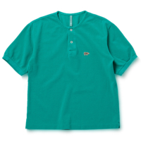 ySP 2BUY{10%OFFN[|ΏہzGarment Dyed Cotton Pique Henley Neck Shirt