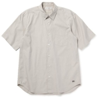 yʒzFINX Cotton Oxford Regular Collar S^S Shirt WITH FACE MASK (Grege)