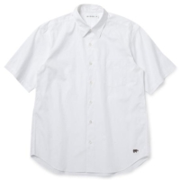 ySCYE 10%OFFN[|ΏہzyʒzFINX Cotton Oxford Regular Collar S^S Shirt WITH FACE MASK (Off White)
