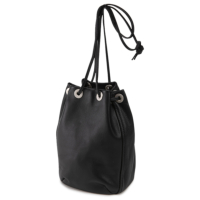 DRAWSTRING POUCH COW LEATHER