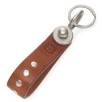 【CLEARANCE対象】STUDDED KEY RING OILED COW LEATHER