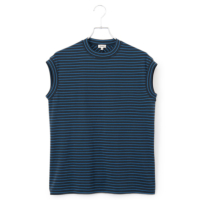 ySP 2BUY{10%OFFN[|ΏہzStriped Cotton French Sleeve Top