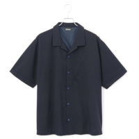 DOT AIR OPEN COLLAR SHIRT