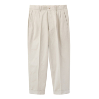 San Joaquin Cotton Chino 2Pleated TrousersiOyster Beigej