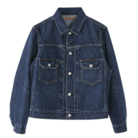 Selvedge Denim Used Wash Trucker Jacket-2