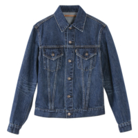 Selvedge Denim Used Wash Trucker Jacket-3