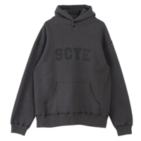 Fleece Back Jersey Printed HoodieiDARK GRAYj