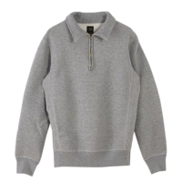 Fleece Back Jersey Half Zip PulloveriHEATHER GRAYj