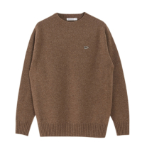 Shetland Wool Crew Neck SweateriCINNAMONj