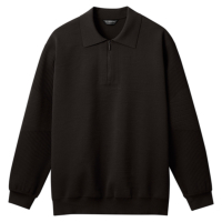 FUSIONKNIT L^S POLO SHIRTiDU4FSWA2MEBLACKj